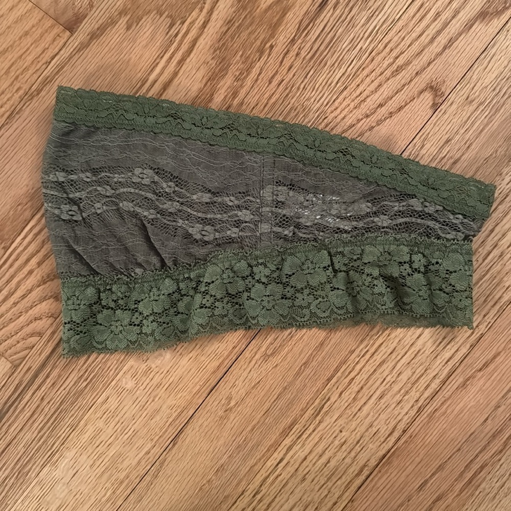 Intimately Free People lace bandeau size small sage - Picture 5 of 6